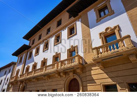 Villaviciosa village in Asturias of Spain