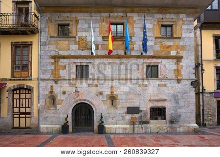 Ribadesella City Town Hall in Asturias from Spain