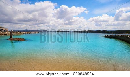 O Grove Peralto beach in Pontevedra Galicia Spain