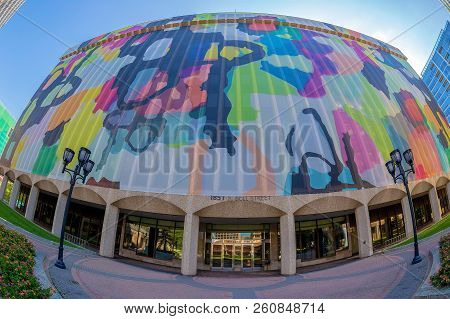 Crystal City, Arlington, Usa - September 6, 2018: An Urban Neighborhood Of South Of Downtown Washing