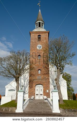 Tower Of Church Of Ebeltoft - Denmark