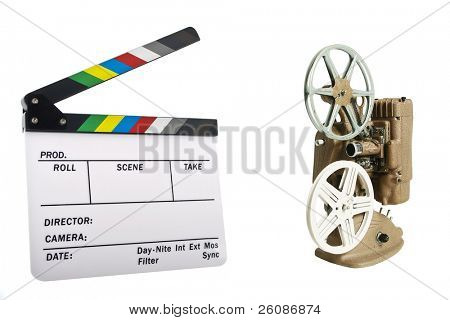 Tablilla blanca nuevo con proyector