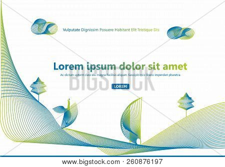Abstract Unique Style Wire Frame Slide Presentation Template