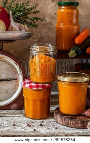 Canning Zucchini And Other Vegetables Spread (ikra)