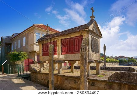 Horreo in Combarro Galician village of Pontevedra at Galicia Spain