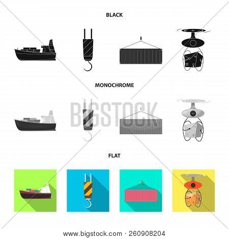 Vector Illustration Of Goods And Cargo Icon. Collection Of Goods And Warehouse Vector Icon For Stock