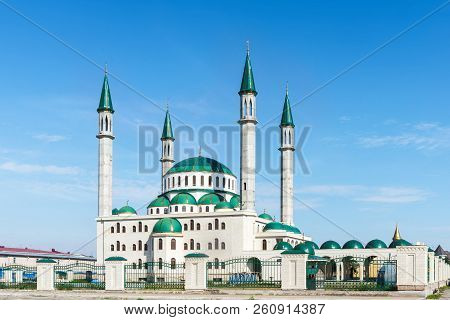 The Cathedral Mosque At Sunny Day In Cherkessk, Karachay-cherkessia, Russia.