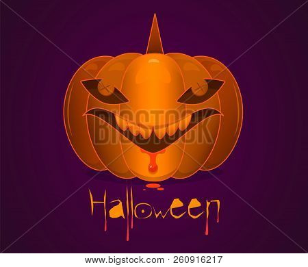 Pumpkin Halloween In The Form Of A Shark