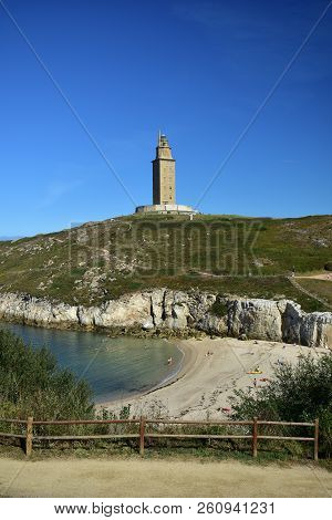Tower Of Hercules, La Coruña, Galicia, Spain.