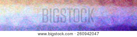 Illustration Of Purple And Yellow Impressionist Pointlilism Background, Abstract Paint