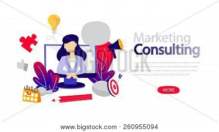 Marketing Consulting Horizontal Banner For Your Website.