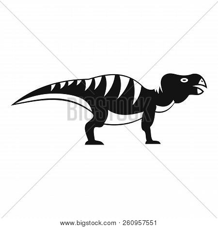 Hadrosaurid Dinosaur Icon. Simple Illustration Of Hadrosaurid Dinosaur Icon For Web