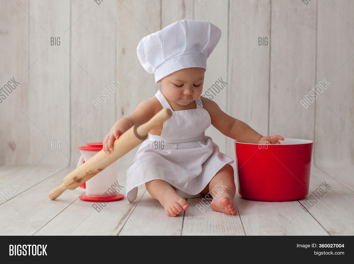 little chef apron and hat