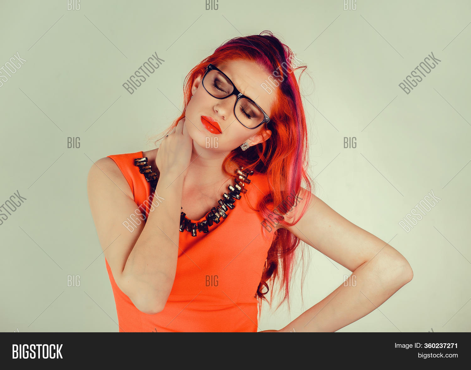 Neck Pain. Closeup Image & Photo (Free Trial) Bigstock