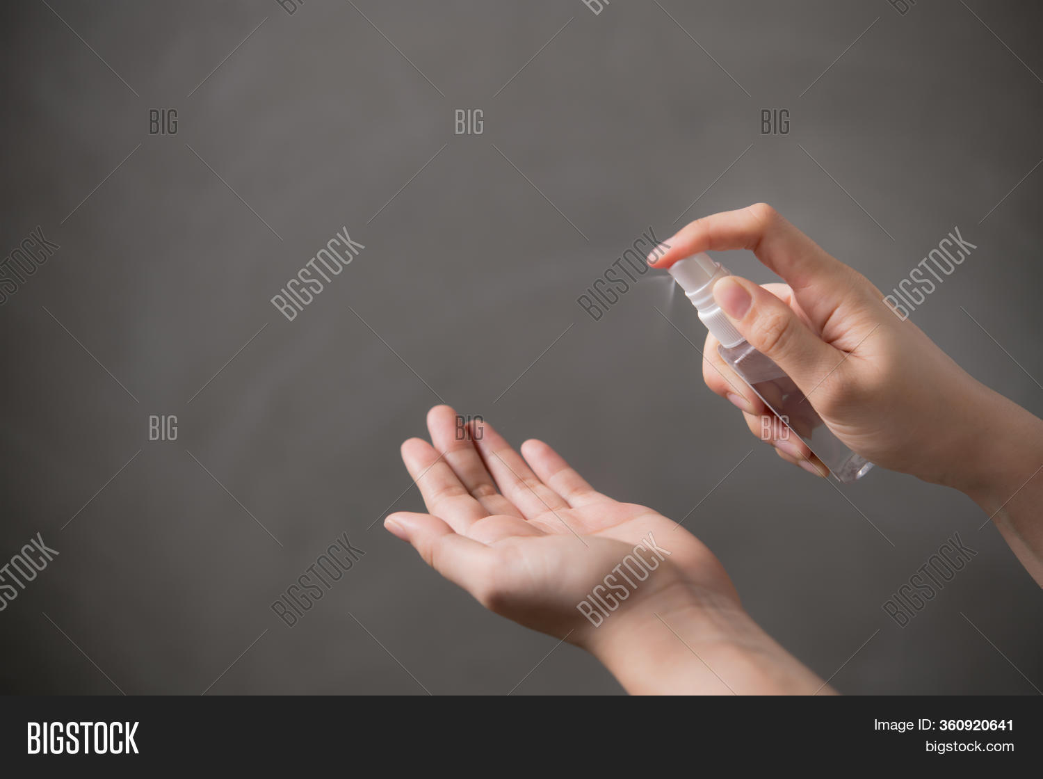 Hands Spraying Alcohol Image & Photo (Free Trial) Bigstock
