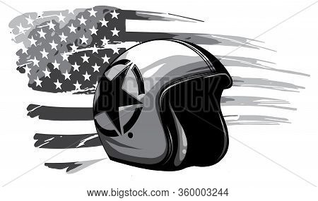 Monochromatic America Veteran Day, Memorial Day, Independence Day, Usa Flag Artwork