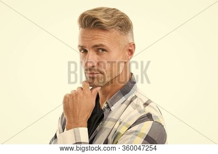 Value Judgment. Let Me Think. Having Idea. Bristle And Facial Hair. Natural Beauty. Man Attractive W