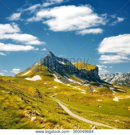 Breathtaking summer scene in the Durmitor National park. Location place Sedlena Greda, village Zabljak, Montenegro, Balkans, Europe. Perfect summertime wallpaper. Discover the beauty of earth.