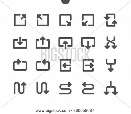 Arrows V5 Ui Pixel Perfect Well-crafted Vector Solid Icons 48x48 Ready For 24x24 Grid For Web Graphi