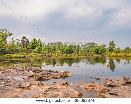 Anodard Pond On Phu Kradueng Mountain National Park In Loei City Thailand.phu Kradueng Mountain Nati