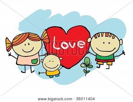 Hand drawn cartoon Kids