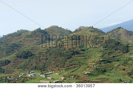 Virunga Dağları havadan görünümü