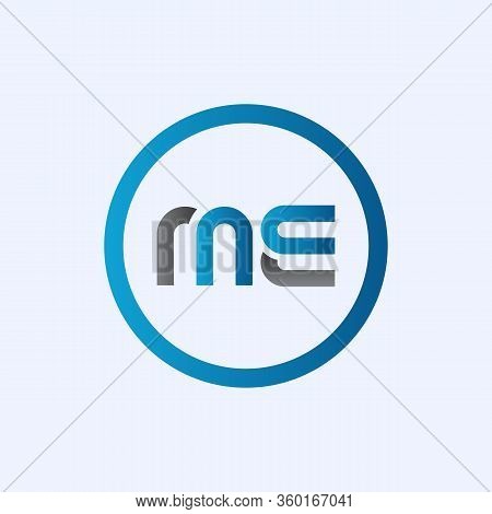 Initial Me Letter Logo Vector Template. Abstract Letter Me Logo Design. Minimalist Linked Letter Tre