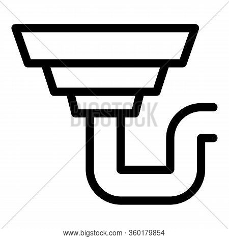 Cover Gutter Icon. Outline Cover Gutter Vector Icon For Web Design Isolated On White Background