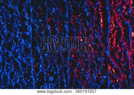 Close-up Blue Red Textured Packing Material Background