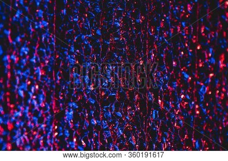Close-up Blue Red Textured Packing Material Background