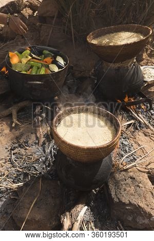 Preparing Couscous In M'hamid El Ghizlane.