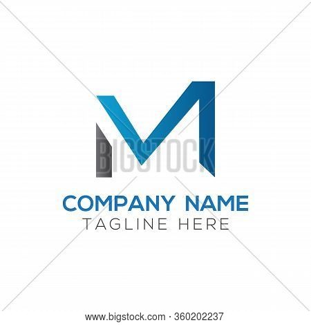 Initial Mn Letter Logo Design Vector Template. Abstract Letter Mn Logo Design