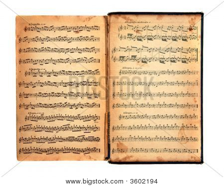 Vintage libro de música
