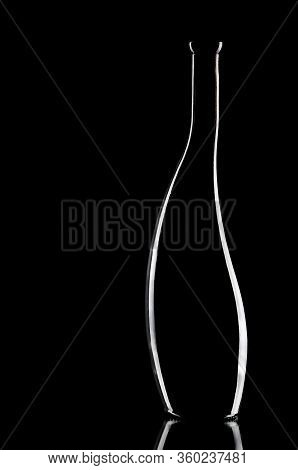 Vase On The Black Background