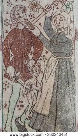 Infanticide Or Massacre Of The Innocents At Bethlehem, Soldiers Killing The Children, A 500 Years Ol
