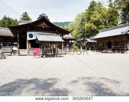 Kochi, Japan - April 6, 2018: On The Grounds Of Historic Tosa Shrine, Designated As Important Cultur