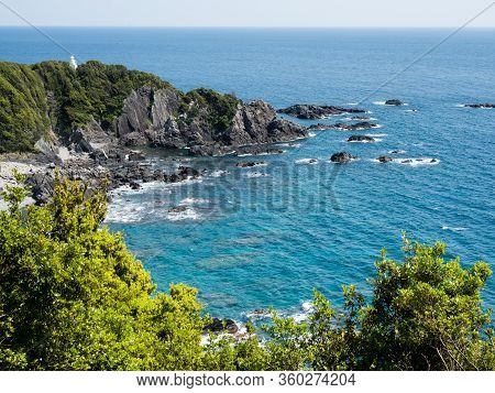 View Of Kanaezaki Lighthouse In Tosashimizu - Kochi Prefecture, Japan