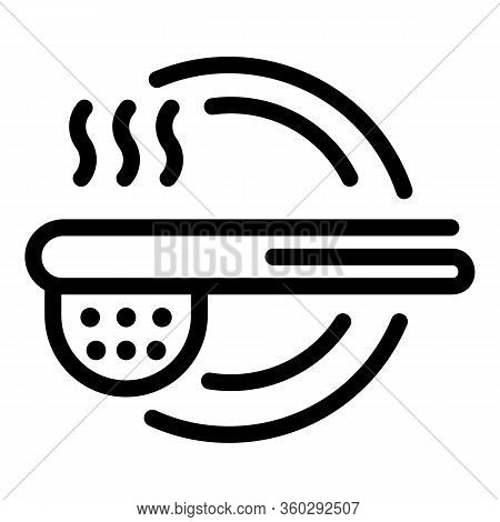 Tea Infuser Spoon Icon. Outline Tea Infuser Spoon Vector Icon For Web Design Isolated On White Backg