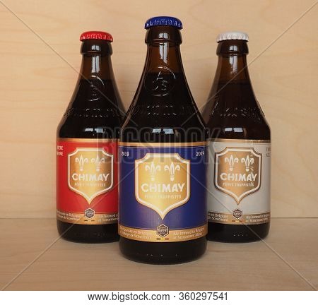 Chimay - Circa April 2020: Chimay Bottles Of Beer