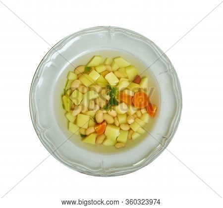 Roman Lardo Bean  Soup