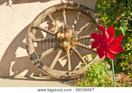 Vento ruota con carrello ruote