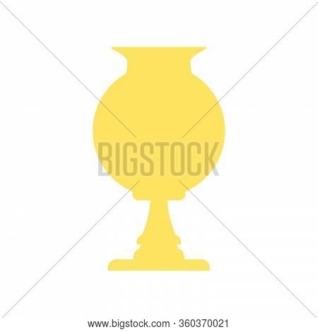 Winner's Trophy Icon. The Golden Trophy Vector Is A Symbol Of Victory In A Sports Event As Football,