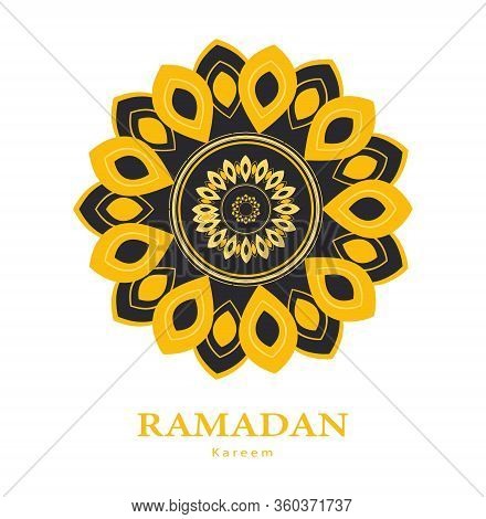 Ramadan Greeting Template. Muslim, Arbic, Islamic Ornament - Seamless Pattern, Indian Mandala Line O