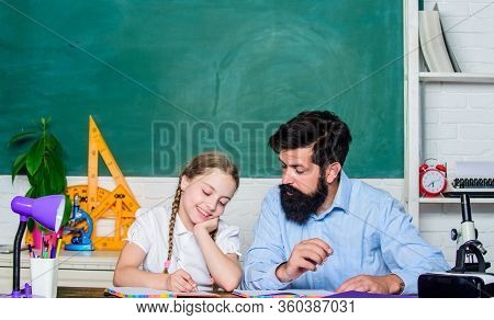 Tired Kid Unmotivated Study Learn. Strict Pedagogue. Pedagogue Skills. Doing Hometask Paperwork. Pri