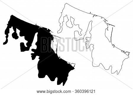 Samsun City (republic Of Turkey, Black Sea Region) Map Vector Illustration, Scribble Sketch City Of 