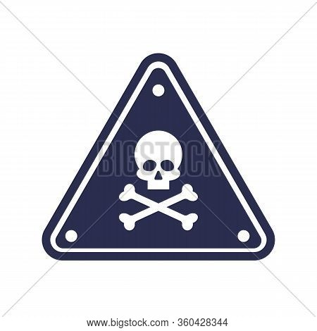 Triangle Danger Vector Sign Illustration Isolated On White Background