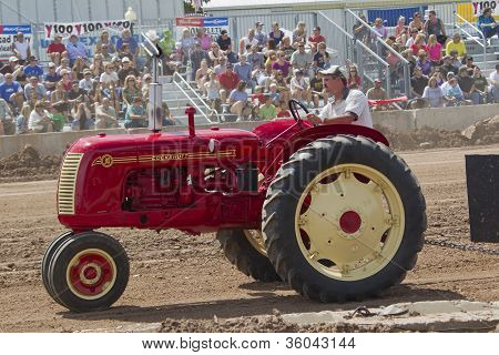 Red & Yellow Cockshutt Tractor