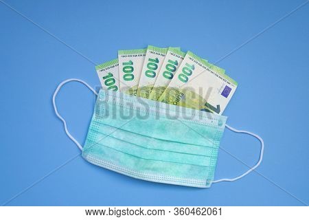 Coronavirus Epidemic And The Economic Situation In Europe. Coronacrisis Concept.medical Antivirus Ma