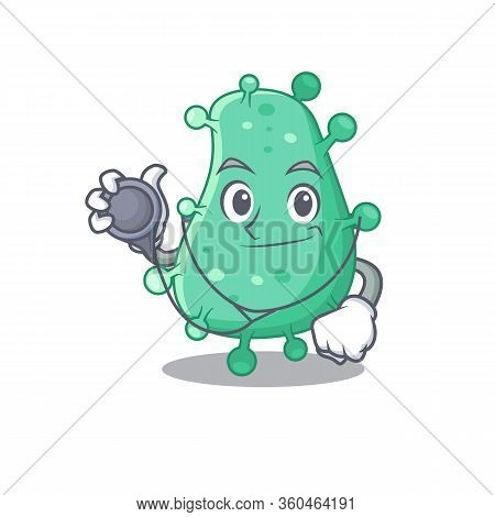 Agrobacterium Tumefaciens In Doctor Cartoon Character With Tools