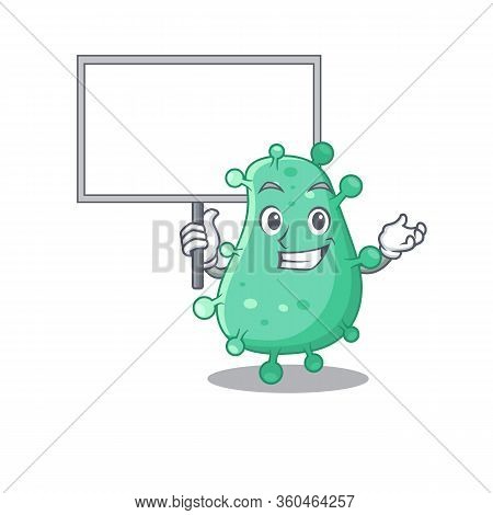 An Icon Of Agrobacterium Tumefaciens Mascot Design Style Bring A Board